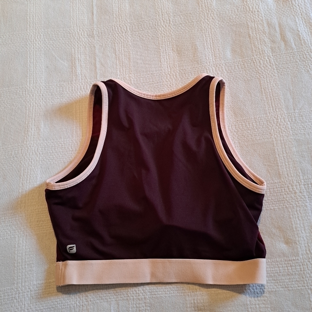 Fabletics women's sports bra maroon size XS